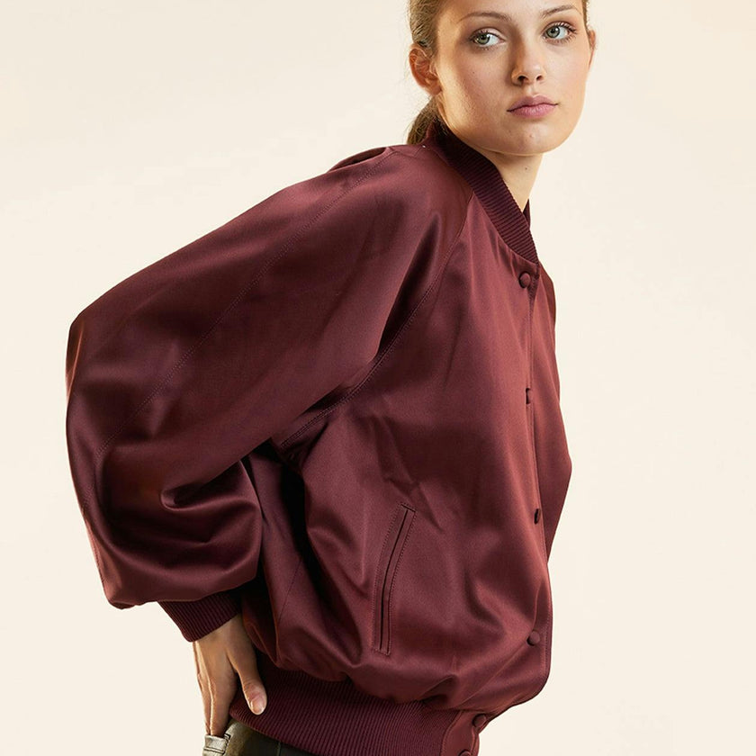 Satin Bomber Jacket