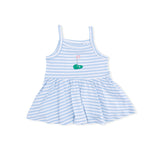 Striped Golf - Peplum Tank with Wide Leg Pant