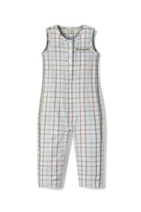 Jonathan Romper in Powder Plaid