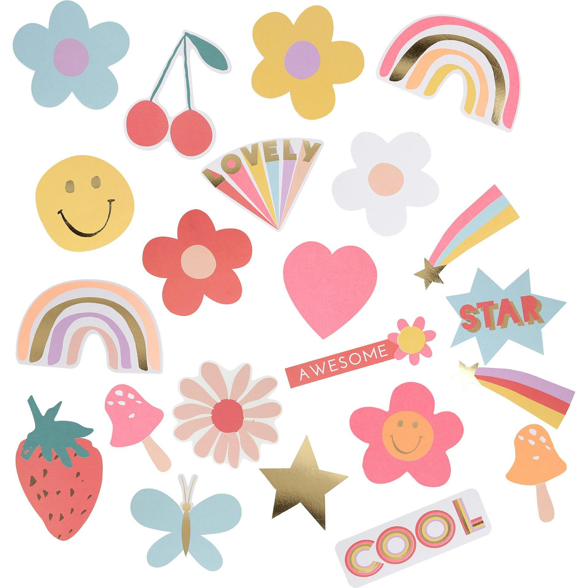 Happy Icons Shaped Stickers