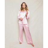 Women's Silk Pajama Set in White