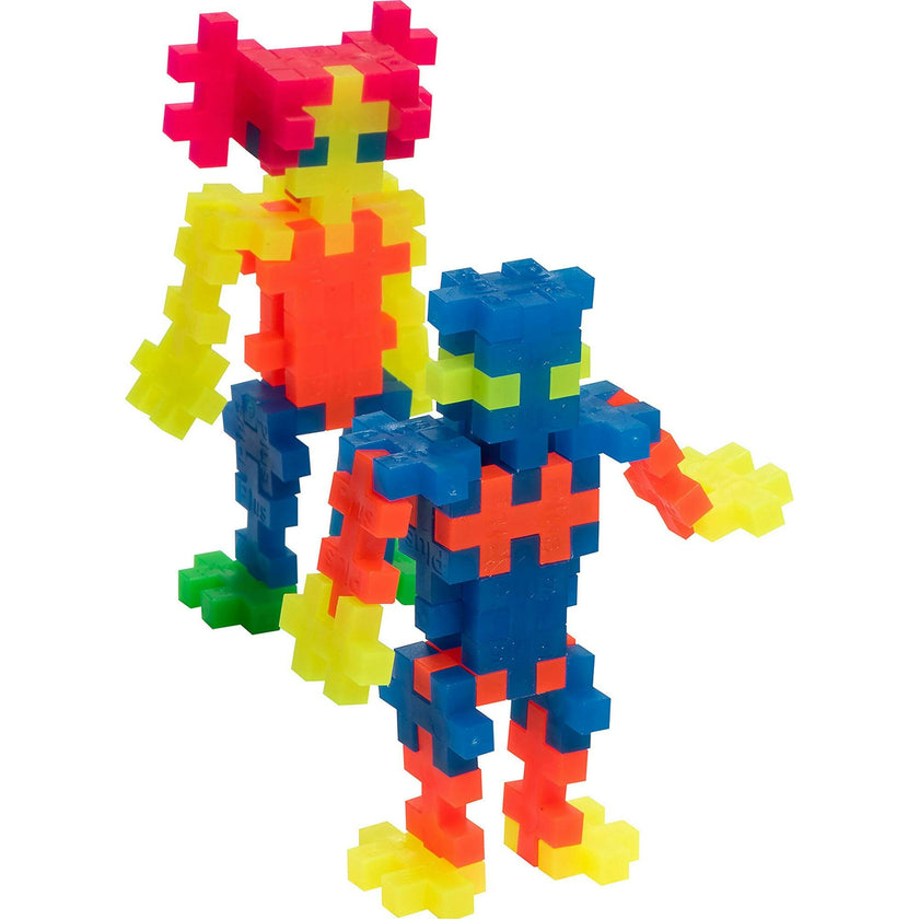 Plus-Plus: Super Tube - Neon Color Mix - 500 Pieces