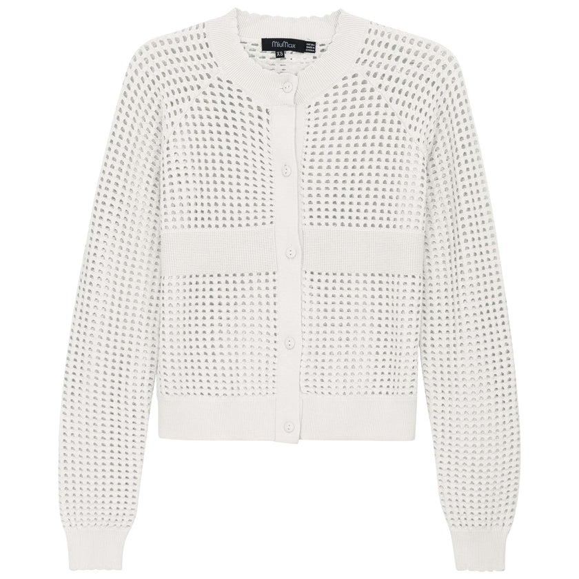 Cropped Crochet Cardigan
