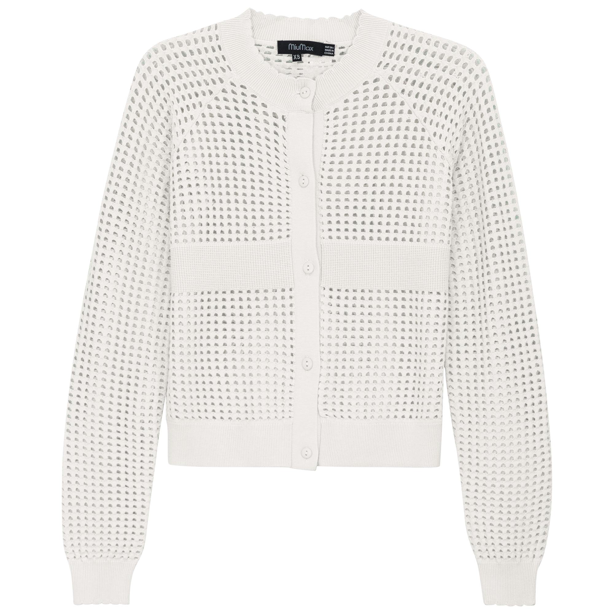 Cropped Crochet Cardigan