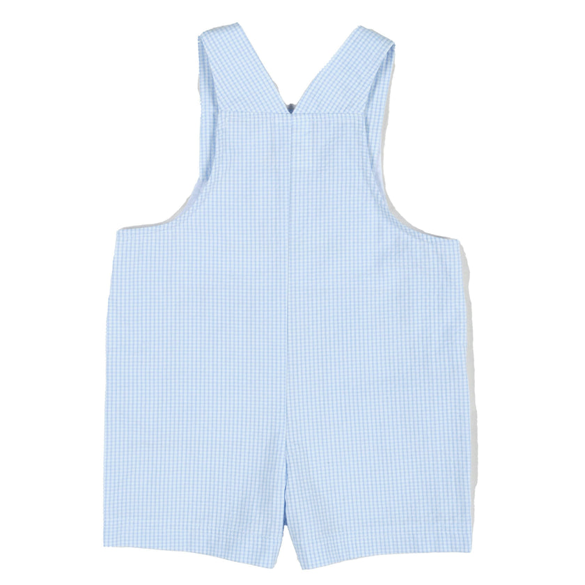 Check Seersucker Shortall With Soccer Goal
