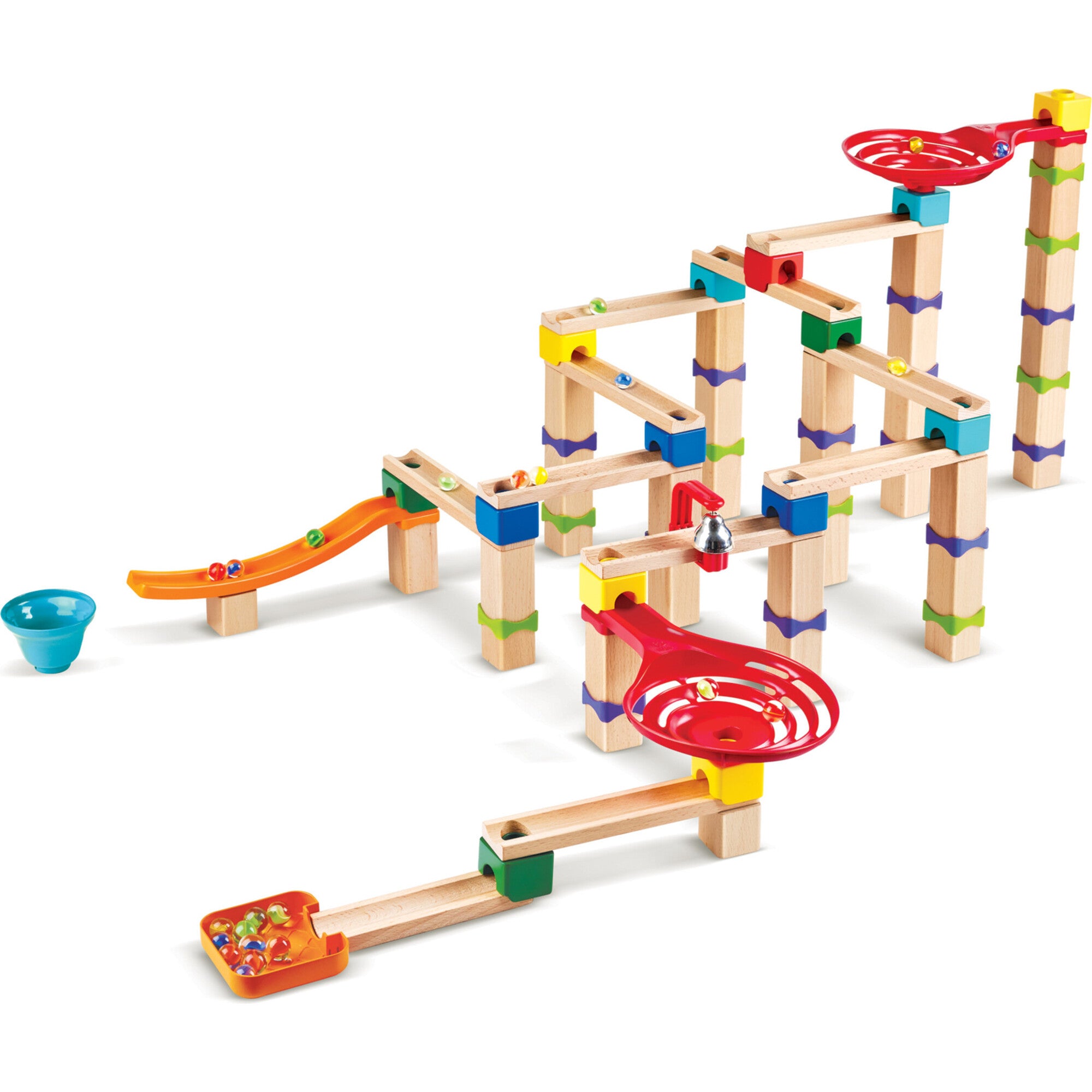 Marble Run Tricks n' Twists DIY Wood Building Racetrack