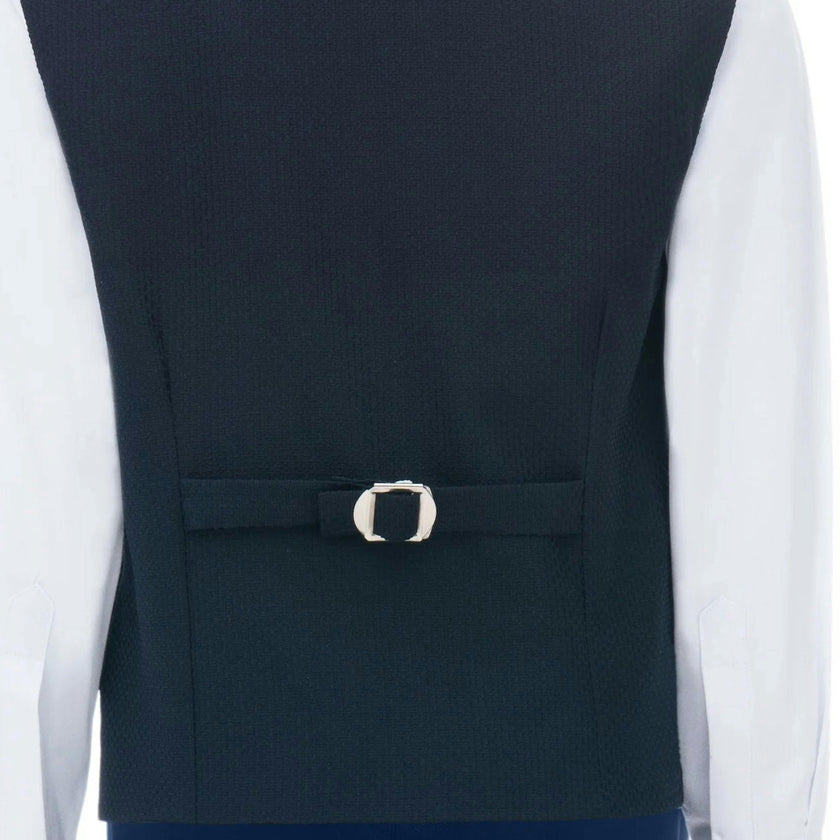 Navy Benito Vest Outfit Set