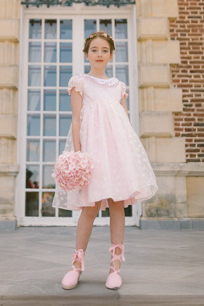 Cordelia Pink Dress with Tulle