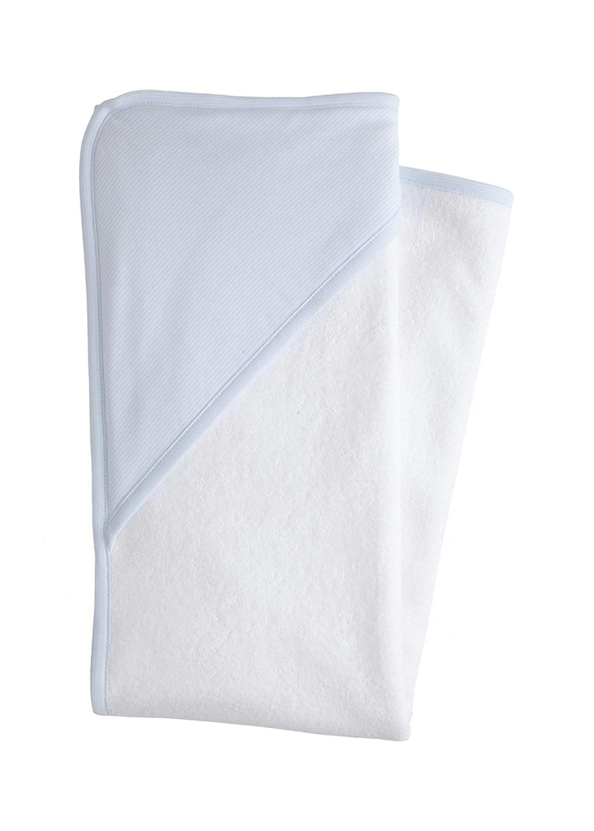 Hooded Towel - Blue Stripe