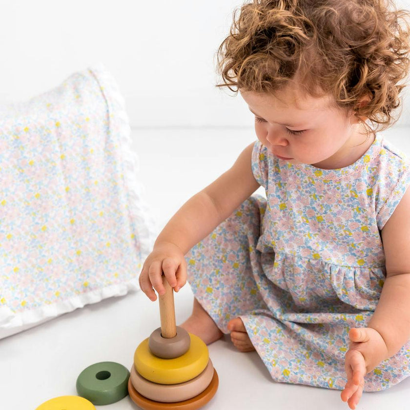 Liberty Pima Cotton Baby Dress w/ Bloomer