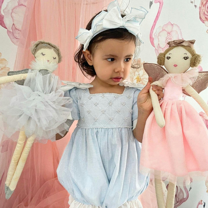 Charlotte Baby Blue Romper