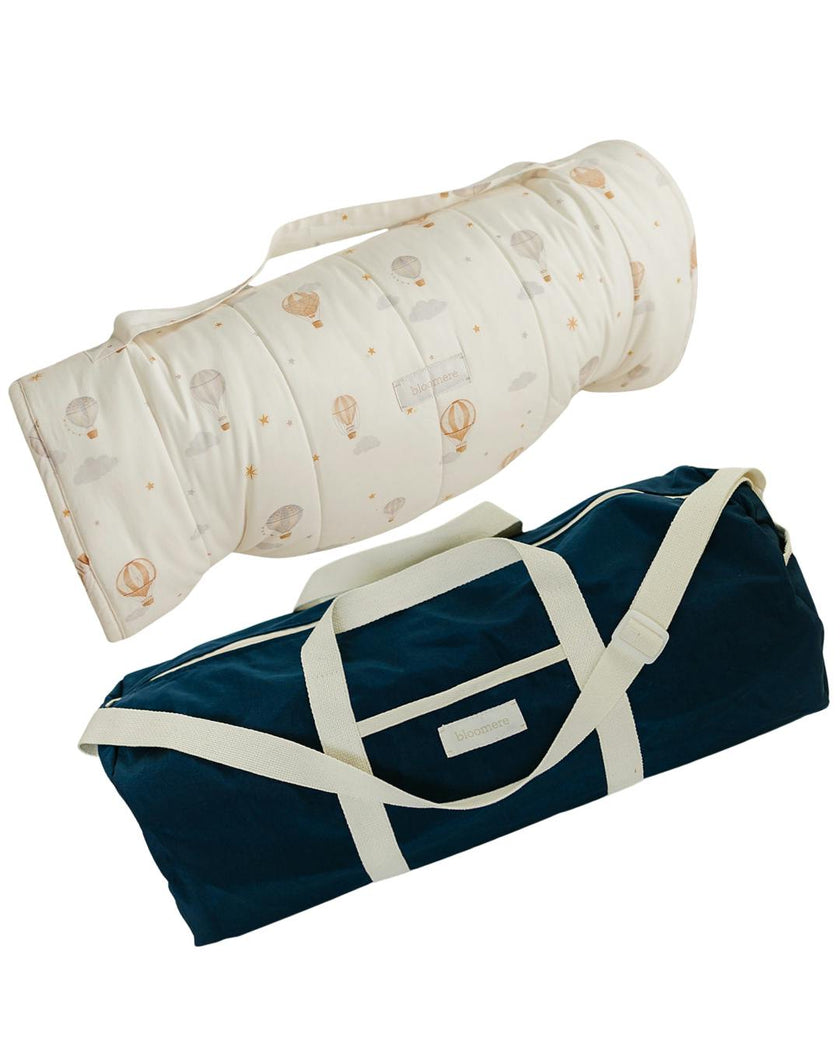 BLOOMERE  Nap Mat Set (Hot Balloon Navy Bag)