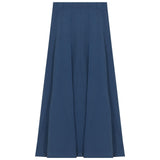 Paneled Midi Fleece Sweater Skirt