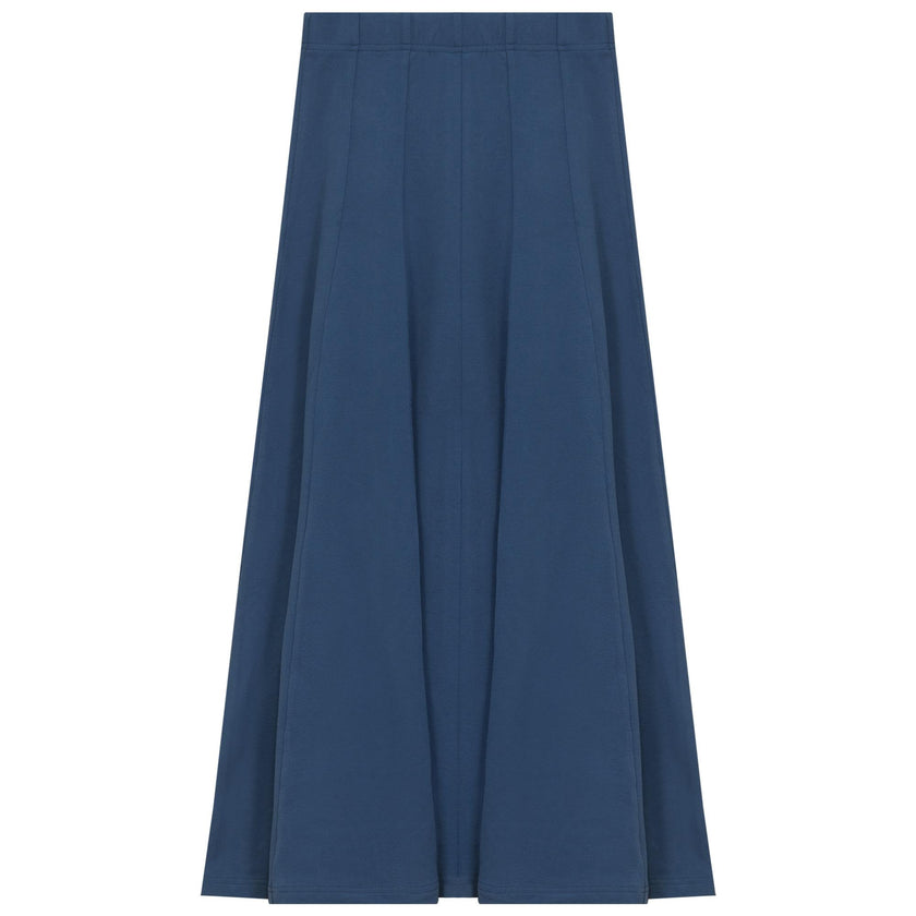 Paneled Midi Fleece Sweater Skirt