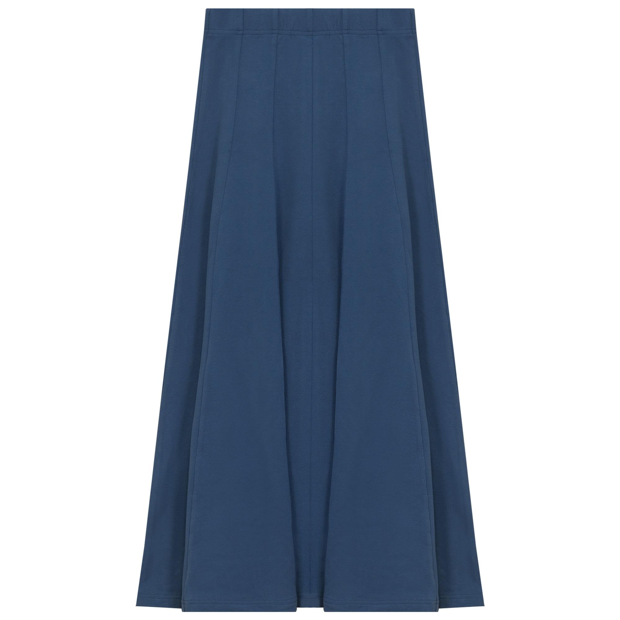 Paneled Midi Fleece Sweater Skirt