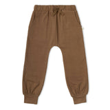Organic Fleece Jogger Pants - Brown