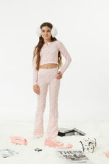 Savi Pink on Pink Thermal Henley