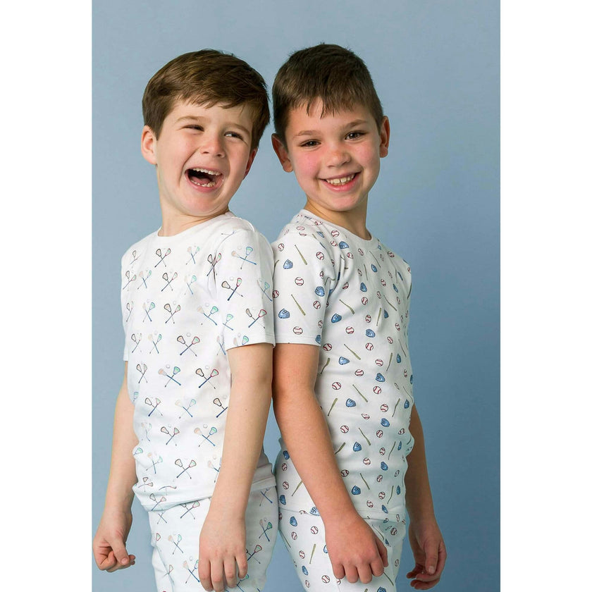 The Organic Short Sleeve Pajama Set [Lacrosse]