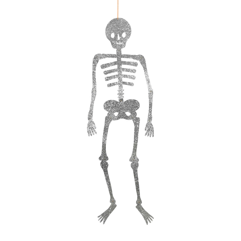 Giant Glitter Jointed Skeleton Decorations