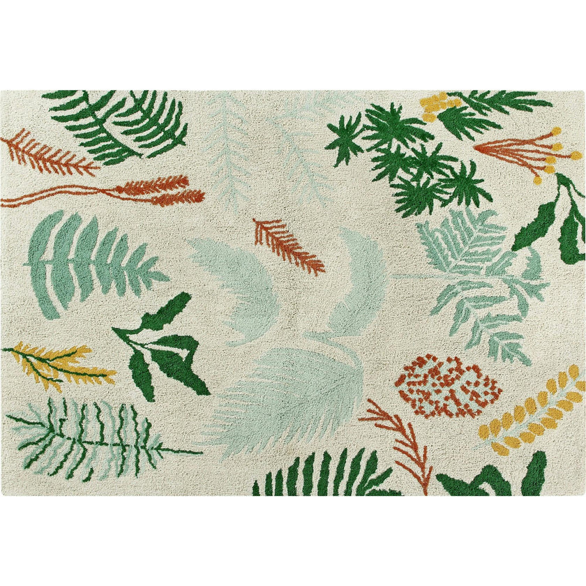 Botanic Plants Washable Rug