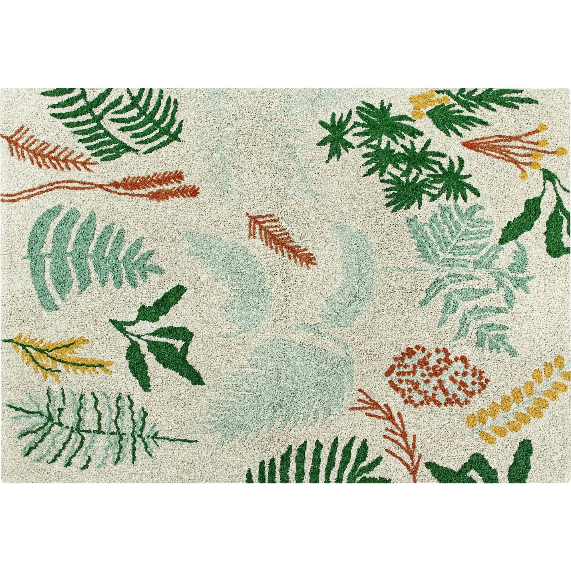 Botanic Plants Washable Rug