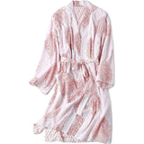Block-Printed Cotton Women'S Robe