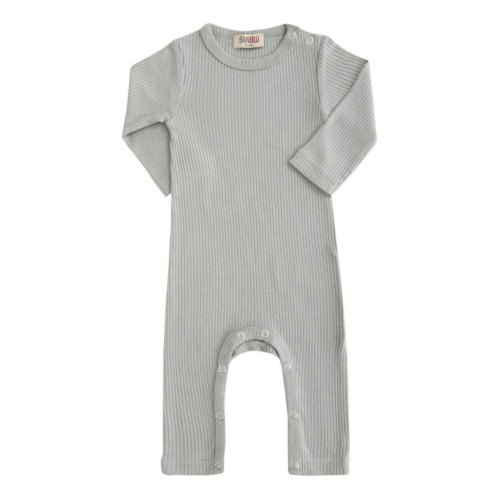 Green Sage LS Modal Romper
