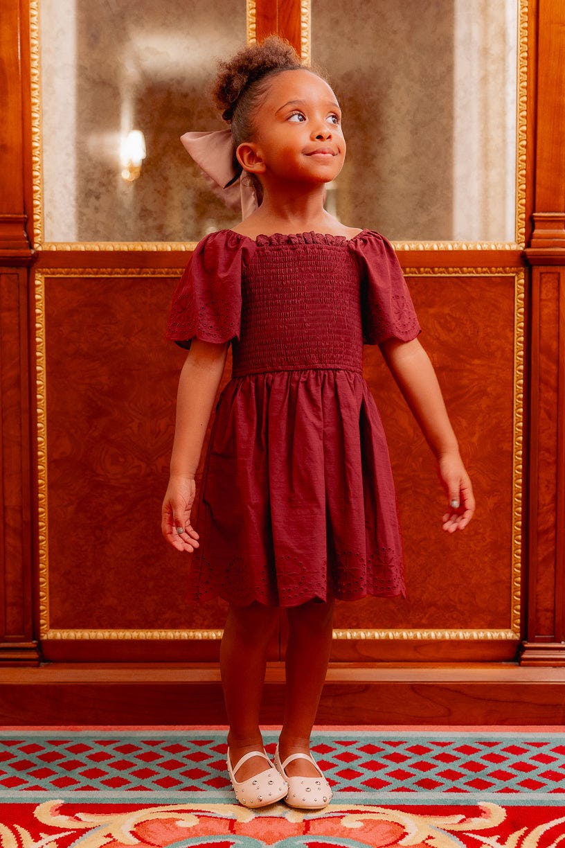 Mini Elara Dress in Zinfandel