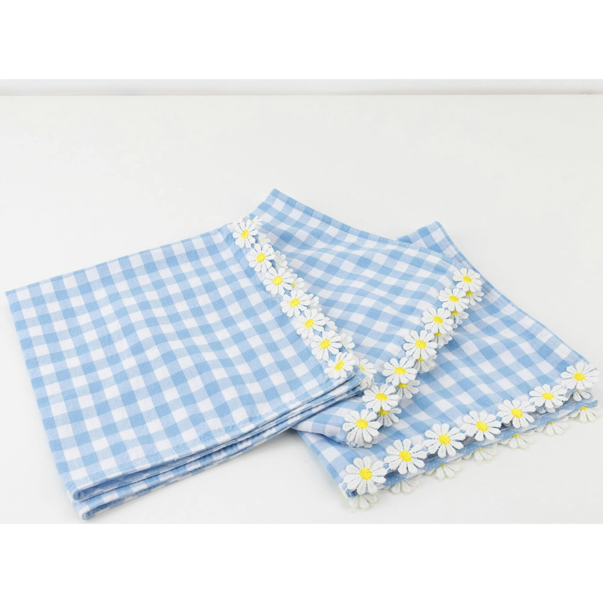 Daisy Gingham Cloth Napkins