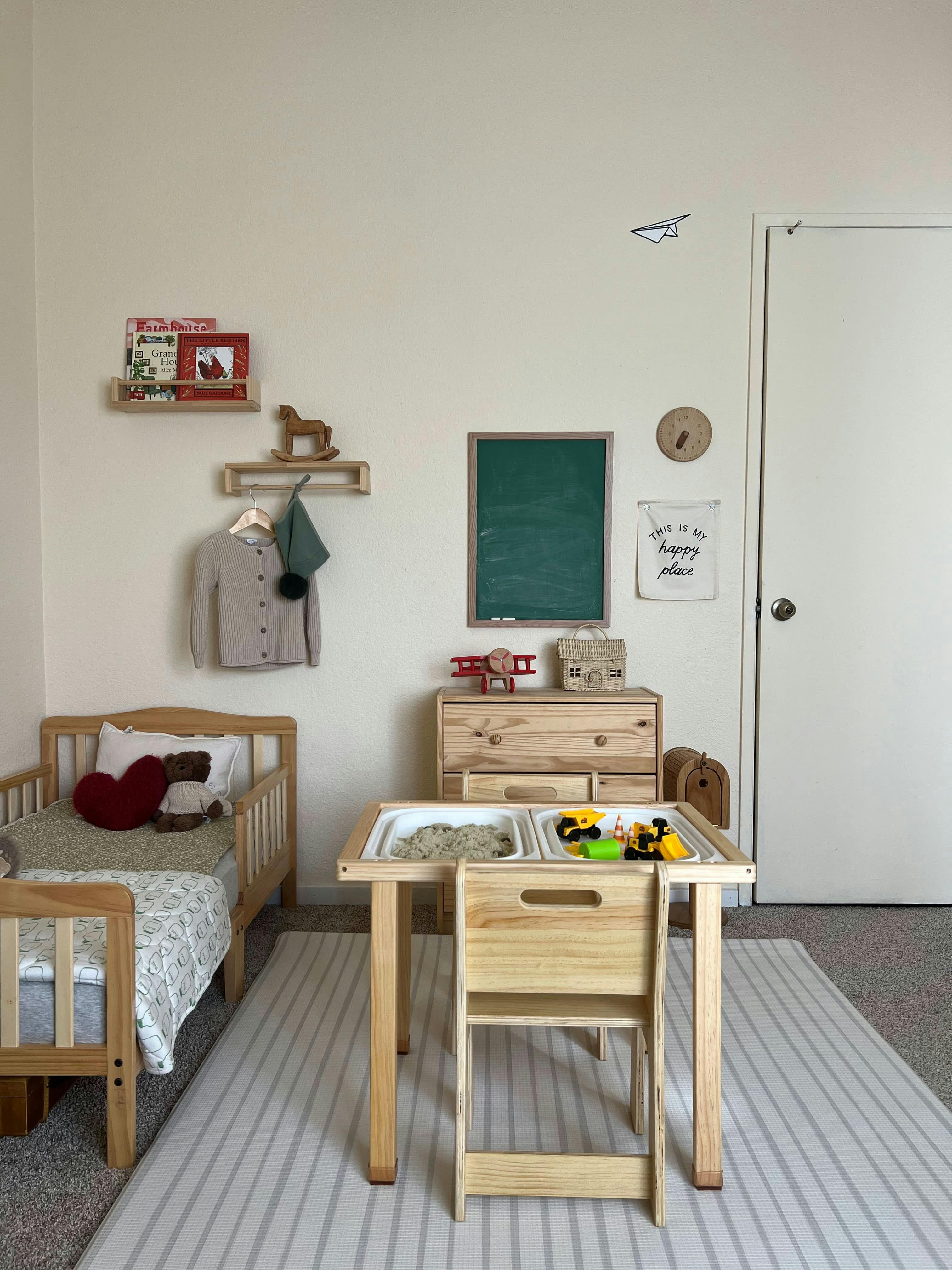 Cordia Wooden Kids Activity Table & Chair Set – Montessori-Inspired Desk for Play & Learning