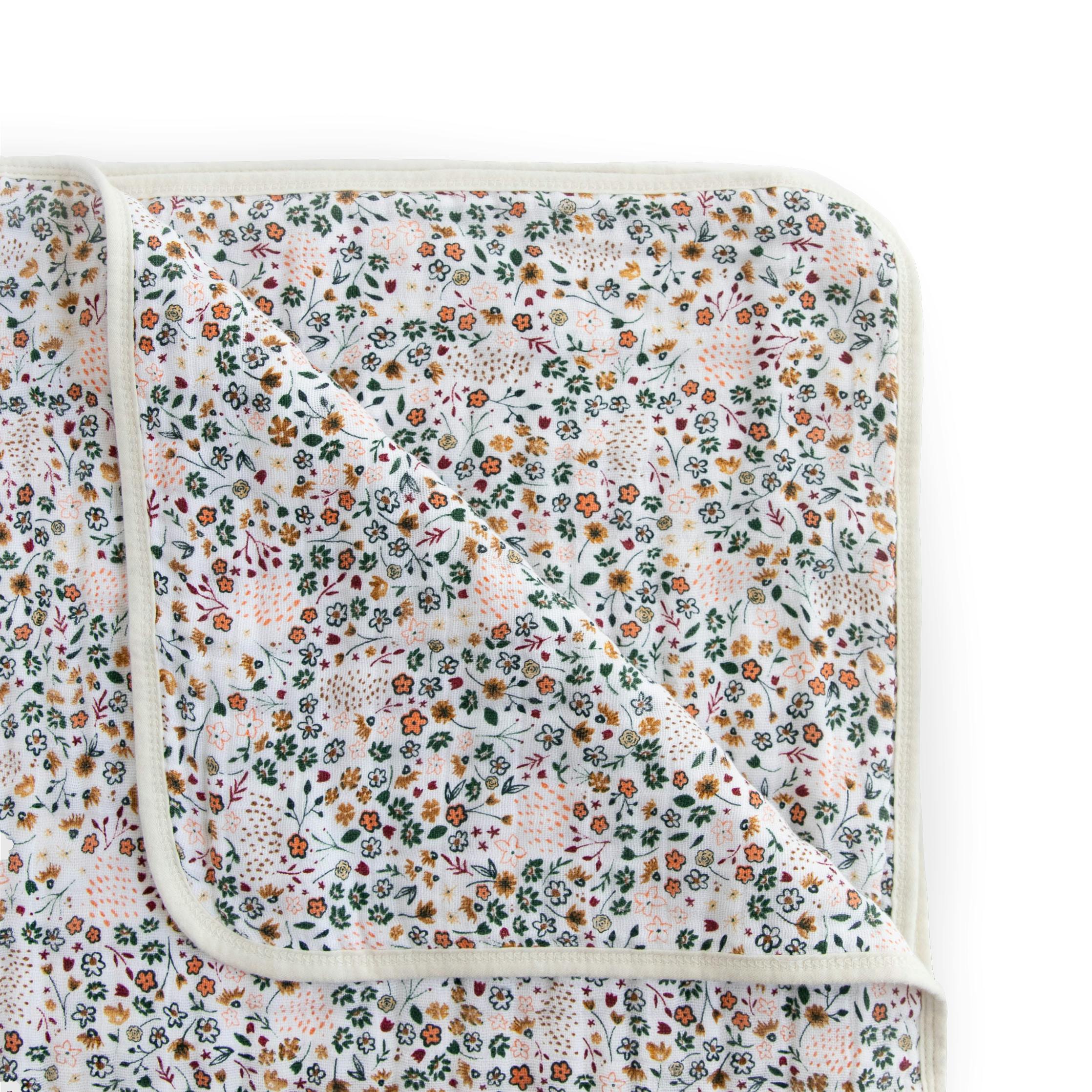 Original Cotton Muslin Quilt - Pressed Petals