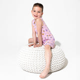 The Eye Pink Bamboo Girls' Sleeveless Dress