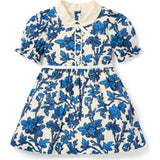 Floral Collar Dress, Blue
