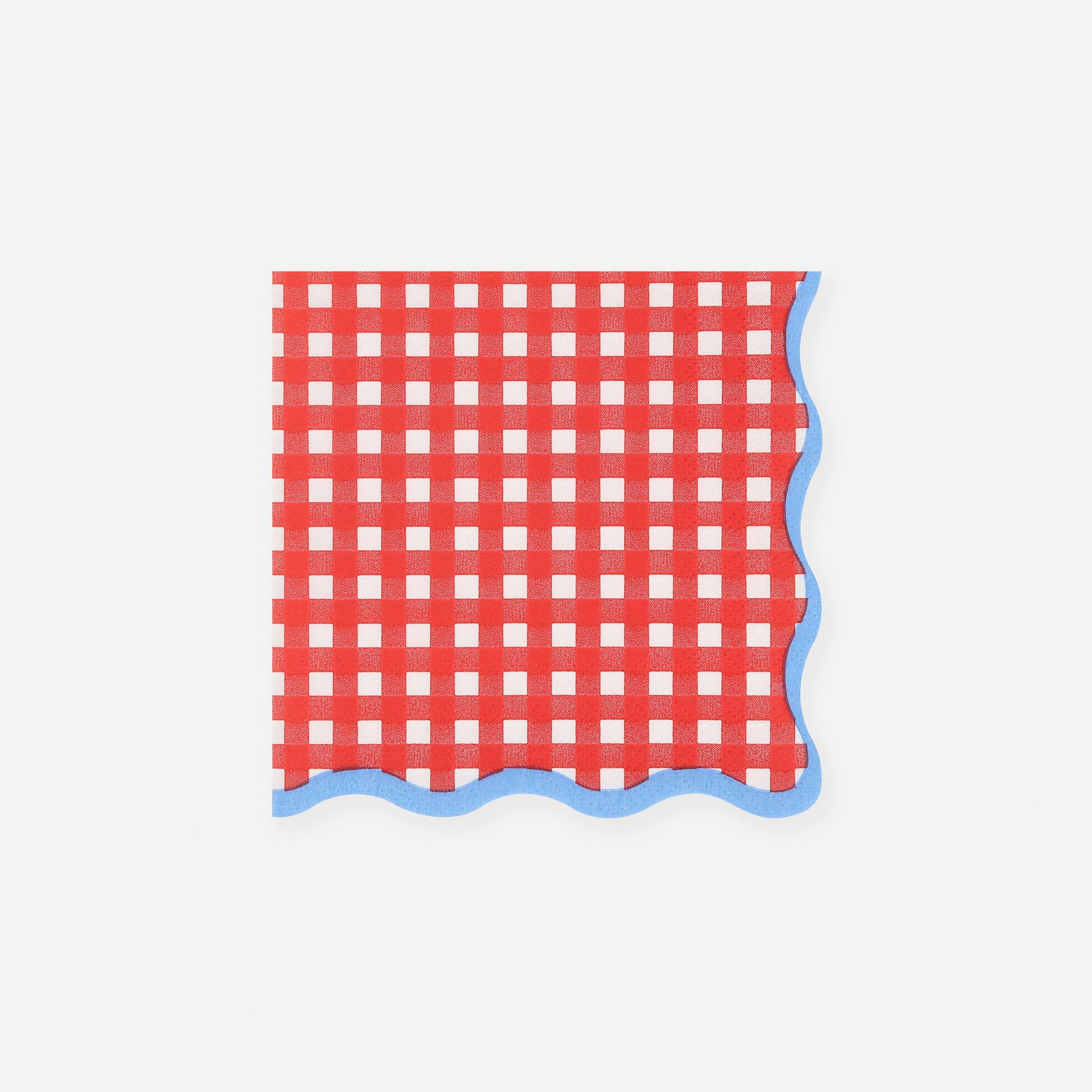 Red Gingham Small Napkins