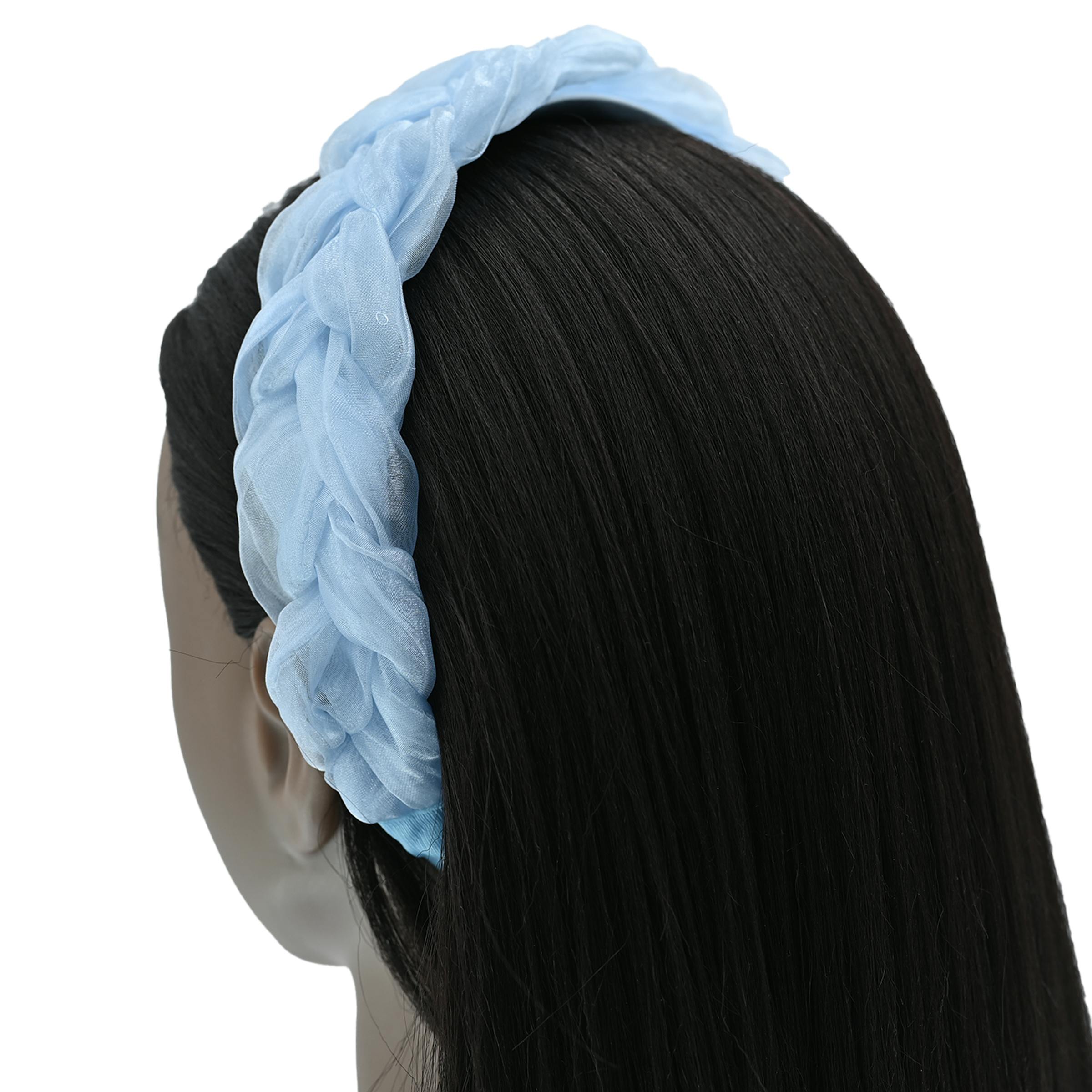 Multicolored Braided Tulle Headband