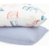 Cotton Muslin Pillowcase 2 Pack - Unicorns