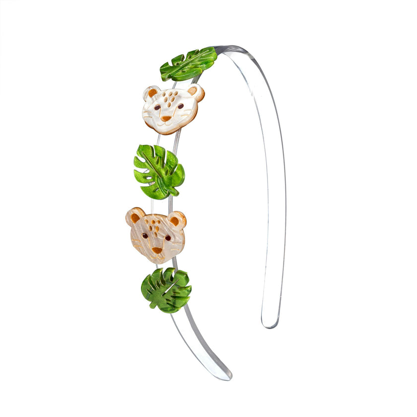 Leopard & Leaves Jungle Cheer Headband -HAL