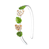 Leopard & Leaves Jungle Cheer Headband -HAL
