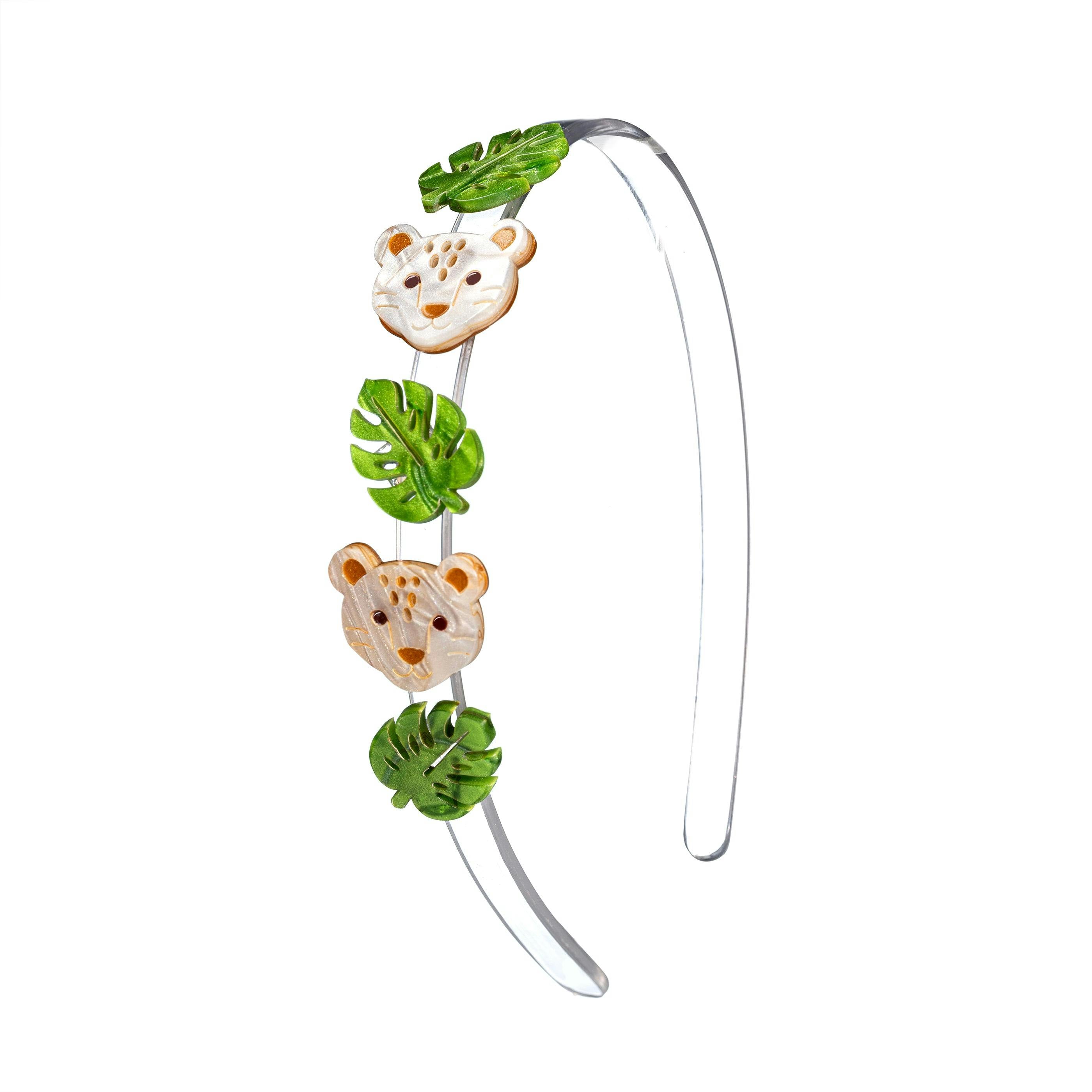 Leopard & Leaves Jungle Cheer Headband -HAL