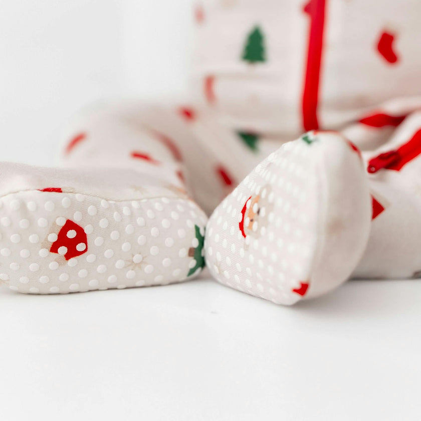 Santa Zippered Footie