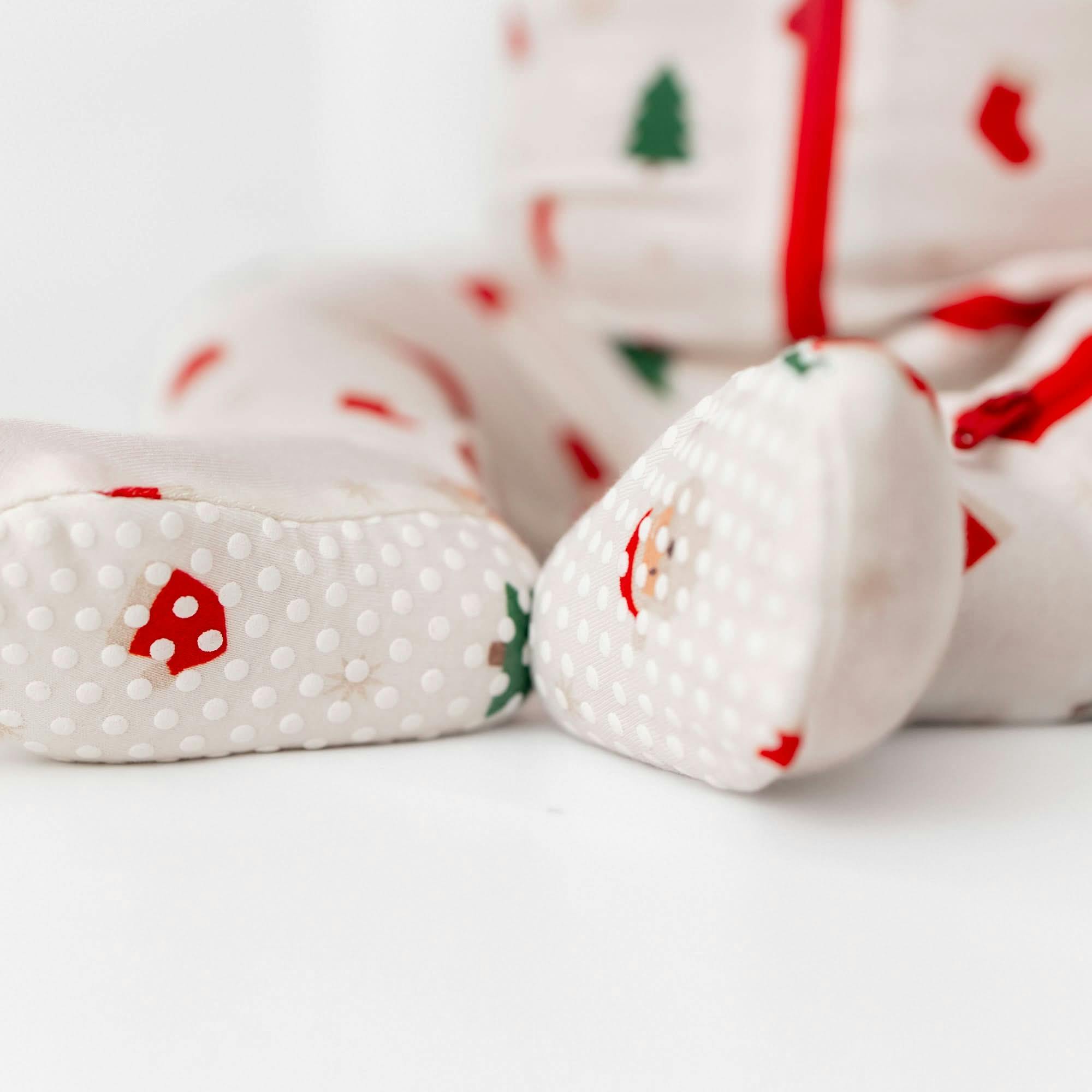 Santa Zippered Footie