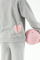 Cami Heather Grey French Terry Wide Leg Jogger - Stole My Heart