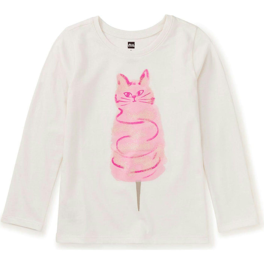 Sugar Glitter Graphic Tee, White