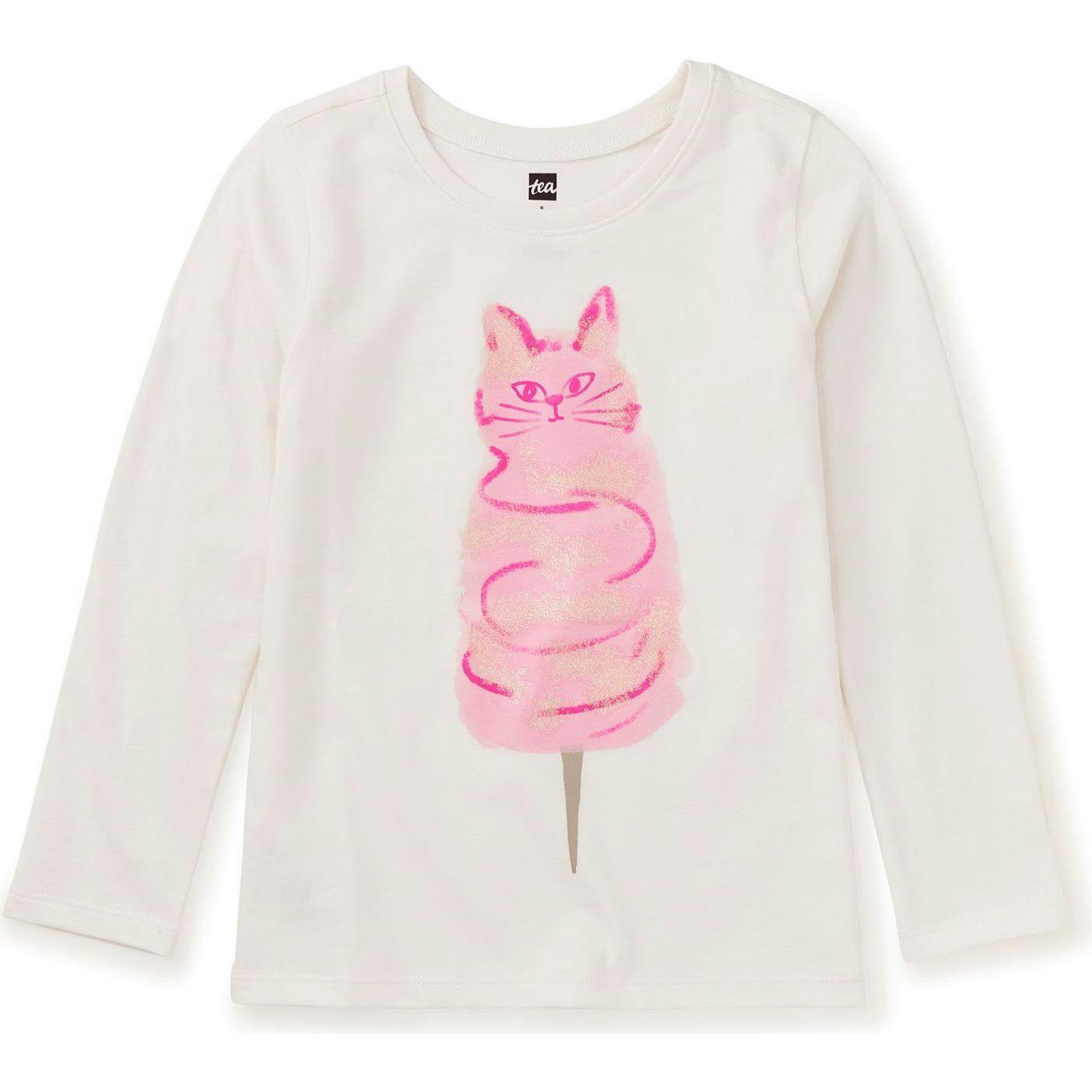 Sugar Glitter Graphic Tee, White