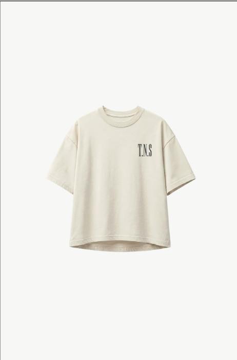 Mochi Teen T-Shirt Black Iris Embroidery