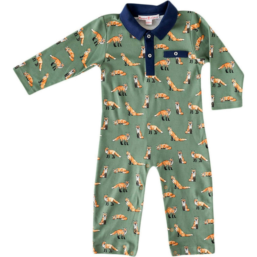Green Collared Romper