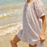 women's orchid floral coverup