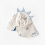 Beige Dinosaur Flap Cap