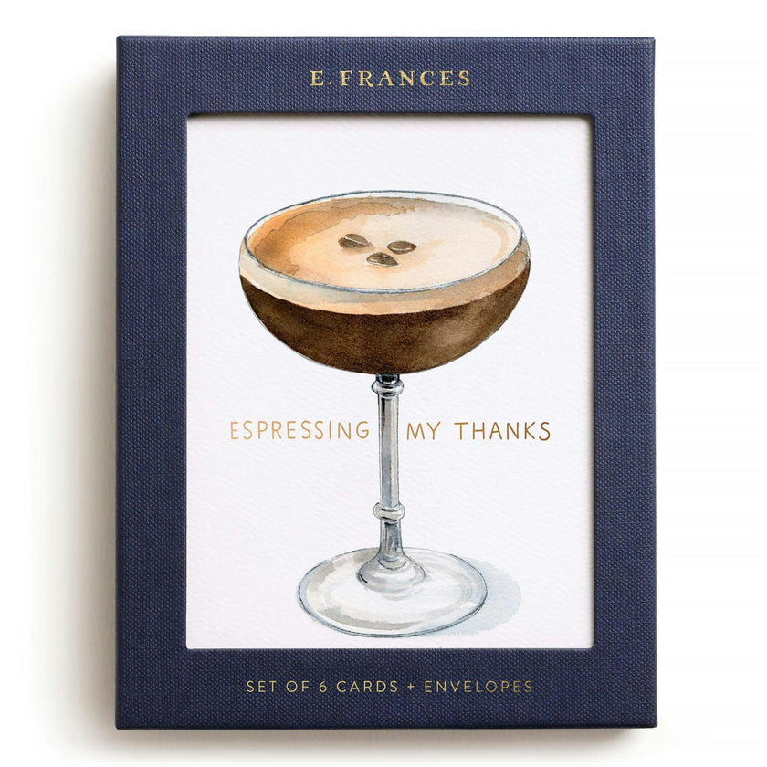 Espresso Thanks Boxed Set of 6