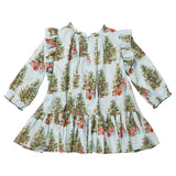 Girls Harper Dress - Trees and Presents